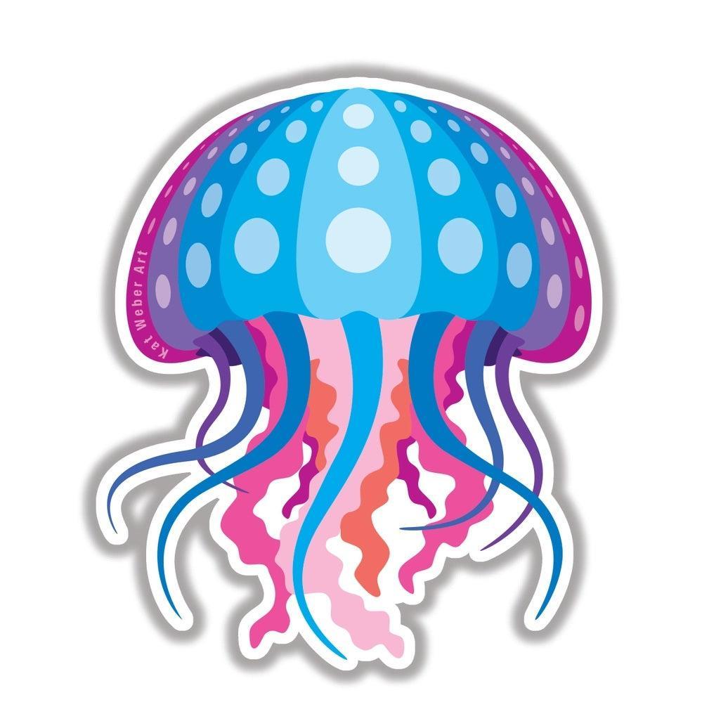 Vinyl Stickers by Kat Weber Art - Jellyfish